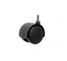 Колесо меб. поворот. пластик, черн, резьба М8, D50, б/т - пакет   129978  Tech-KREP
