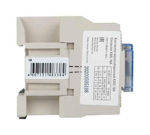 Контактор малогабаритный КМЭ 18А 380В 1NO EKF PROxima  ctr-s-18-380  EKF