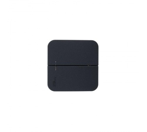 Blanca Антрацит О/У с изолирующей пластиной Выключатель 2-клавишный с подсветкой 10А,250B  BLNVA105116  SE