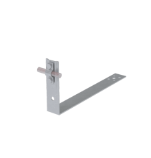 Черепичный держатель болтовой на обрешётку для прутка  5-10 мм L430 мм H100 мм  CDBO-L430-D5-10  КМ-профиль