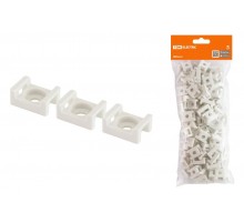 Площадка монтажная с отверстием 23х16 под хомуты белая (100шт)  SQ0516-0203  TDM