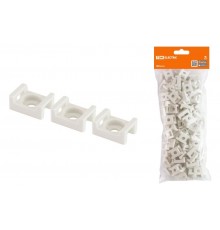 Площадка монтажная с отверстием 23х16 под хомуты белая (100шт)  SQ0516-0203  TDM