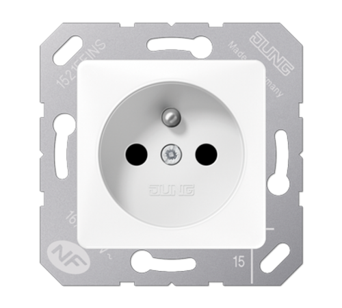 розетка франко-бельгийской системы 5121FBFKIWW Jung