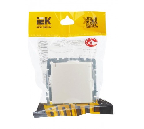BRITE Розетка с заземлением со шторками с кр. 16А IP44 РСбш10-3-44-БрЖ жемчуг  BR-R16-16-44-K36  IEK