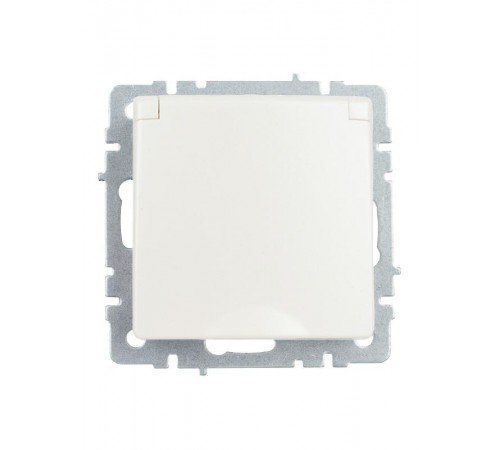 BRITE Розетка с заземлением со шторками с кр. 16А IP44 РСбш10-3-44-БрЖ жемчуг  BR-R16-16-44-K36  IEK