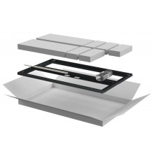 Дверь перфор. двустворч. для шкафа LINEA N 18U 600мм чер  LN05-18U6X-D2P  ITK