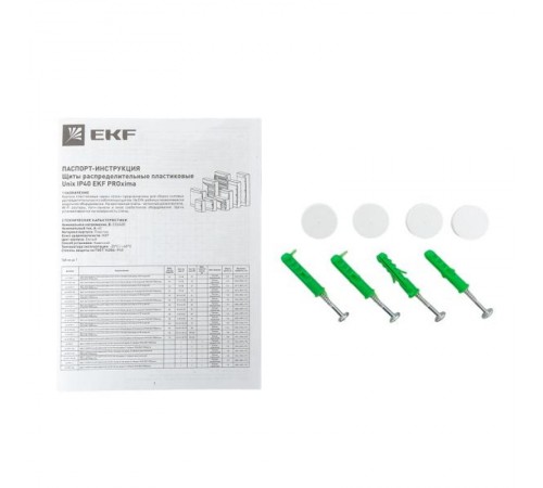 Щит распределительный навесной "Unix" белая дверь 1х24 модулей IP41 EKF PROxima  ux-1x24-nw  EKF