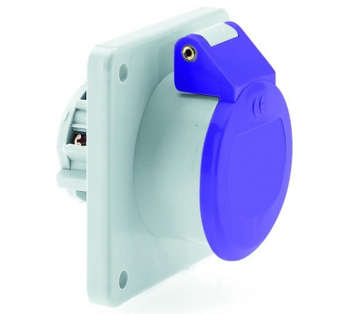 Розетка прямая 16A 2P 24В IP44 фланец 75х75 I 4354-Bals I Bals