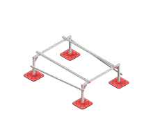 Опорная конструкция для установки оборудования TECHNORAPTOR FOOT 1200х1700 HD  KM-TR-F-SSEI-1200-1700 HD  КМ - профиль