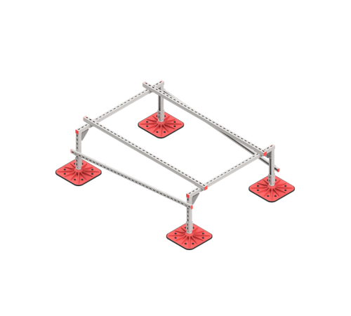 Опорная конструкция для установки оборудования TECHNORAPTOR FOOT 1200х1700  KM-TR-F-SSEI-1200-1700  КМ - профиль