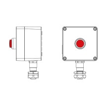 Взрывозащищенный пост управления из алюминия CPE-A-12-(1xLR(250))-1xKAEPM2MHK-20(C)1Ex d e IIC Т5 Gb / Ex tb IIIC T95°C Db IP66  2201.121.22.120I  D