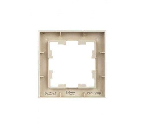 BRITE Рамка 1-ая РУ-1-БрКр бежевый  BR-M12-K10  IEK