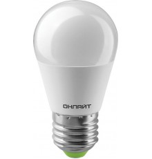 Лампа светодиодная OLL-G45-8-230-6.5K-E27  61137  ОНЛАЙТ