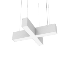Светодиодный светильник X-line X-образный 20 Вт 3000 К 532x500x100 мм белый муар и торцевыми крышками (4 шт.)  V1-R0-1XX23-02OP0-4002030  VARTON