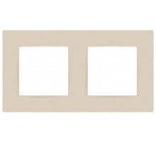 Рамка для розеток и выключателей  Серия 12 12-5202-02 на 2 поста, Классик, слоновая кость  Б0067690  ЭРА