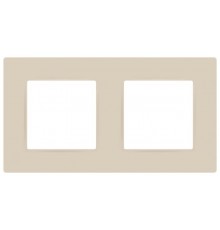 Рамка для розеток и выключателей  Серия 12 12-5202-02 на 2 поста, Классик, слоновая кость  Б0067690  ЭРА