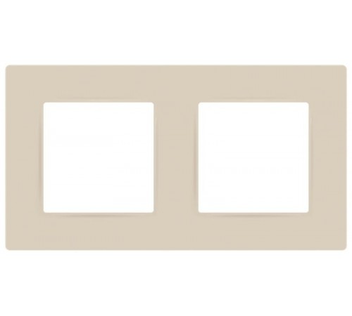 Рамка для розеток и выключателей  Серия 12 12-5202-02 на 2 поста, Классик, слоновая кость  Б0067690  ЭРА