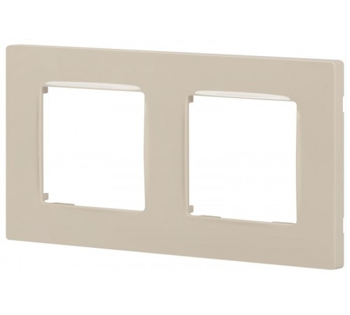 Рамка для розеток и выключателей  Серия 12 12-5202-02 на 2 поста, Классик, слоновая кость  Б0067690  ЭРА