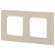 Рамка для розеток и выключателей  Серия 12 12-5202-02 на 2 поста, Классик, слоновая кость  Б0067690  ЭРА