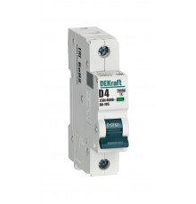 Выключатель автоматический  однополюсный ВА-105 4А D 10кА  13198DEK  DEKraft