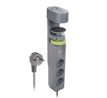 Удлинитель  ETD-03U-150-gy (3 x 1,5) заземл., выкл.  .5059559  Jazzway