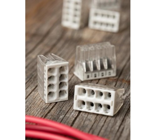 Строительно-монтажная клемма СМК 2273-248 (с пастой) 8 отверстий 0,5-2.5мм2 (50шт.) EKF PROxima  plc-smk-2273-248  EKF