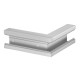 Внешний угол кабельного канала Rapid 80 нерегулируемый 70x130 мм (ПВХ,светло-серый) (GK-A70130LGR)  6274512  OBO Bettermann
