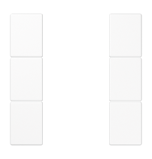 комплект накладок 3гр белый LS503TSAWW Jung