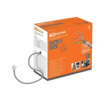 Кабель витая пара U/UTP Cat 6 4х2х23AWG (305м)  solid, ПВХ, серый  SQ0107-0103  TDM