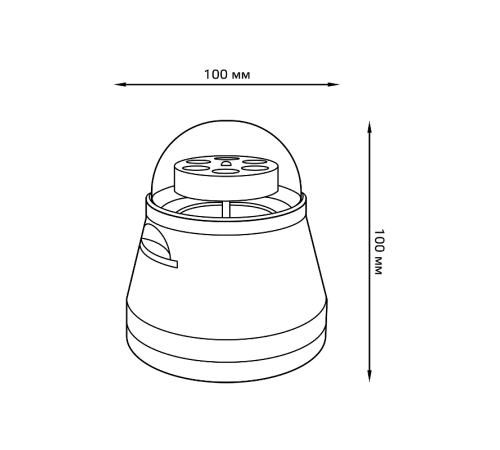 Светильник ночной со сменной проекцией с кабелем электропитания и выключателем, 4W, белый 1/50  DIY0011  Gauss