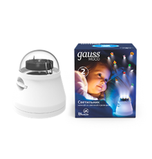 Светильник ночной со сменной проекцией с кабелем электропитания и выключателем, 4W, белый 1/50  DIY0011  Gauss