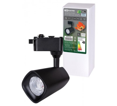 Светильник трековый однофазный LED TRL-02-035-NB 35 Вт, 24°, 4000 К, 90 Ra, черный,  SQ0369-0025  TDM