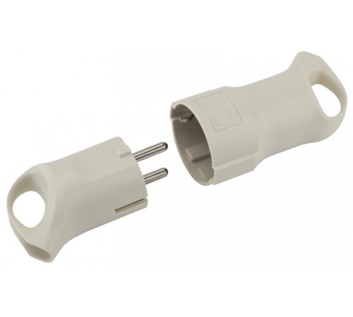 Розетка кабельная R3  c/з 16A с кольцом непрямой ввод белая (10/200/4000) Б0019187  ЭРА