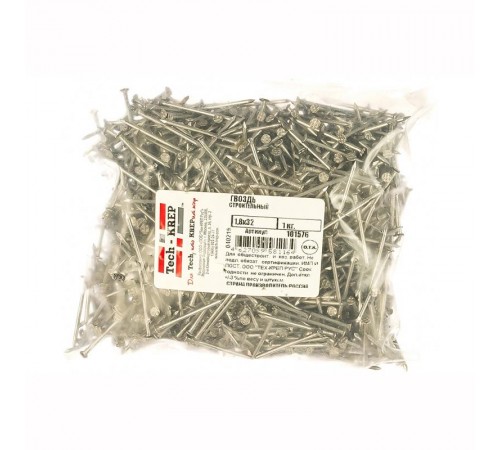Гвоздь строительный 1,8х32 (1 кг) - пакет  101576  Tech-KREP