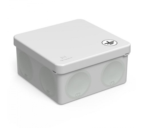 Коробка уравнивания потенциалов (КУП) 60-0300-У для прямого монтажа двухкомп безгалогенная (HF) 100х100х50 (66шт/кор) IP66  60-0300-У  Промрукав