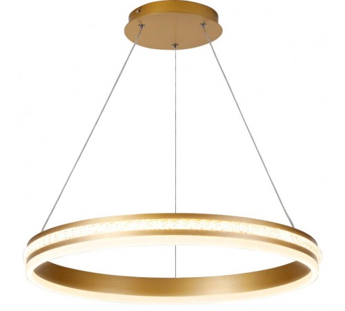 Светильник светодиодный подвесной декоративный 60W, 4200Lum, 4000K, IP20, золото AL5888 SHINNING RING  41698  FERON