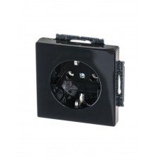 Розетка SCHUKO 16А 250В, серия solo/future, цвет антрацит  2011-0-6215   2CKA002011A6215  ABB