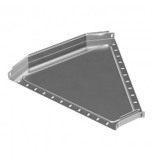 Угол горизонтальный 45 градусов Стандарт INOX (AISI 304) 600х50  PR16.3422  Промрукав