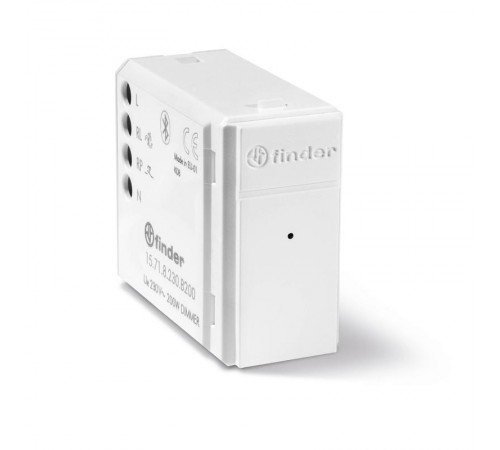 Электронный диммер; 200Вт; питание 230В АC; монтаж в коробки; BLE - Yesly; цвет белый; упаковка 1шт.  15718230B200PAS  Finder