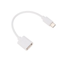 USB кабель OTG Type C на USB шнур 0.15 м белый  18-1180  REXANT