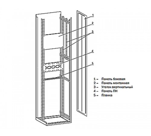 Планка 730 TITAN (комплект 2 шт.)  YKM40-P-730  IEK