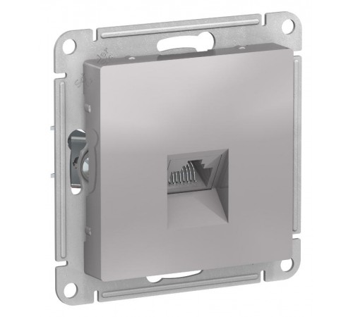 AtlasDesign Алюминий Розетка компьютерная RJ45, механизм  ATN000383  SE