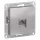AtlasDesign Алюминий Розетка компьютерная RJ45, механизм  ATN000383  SE