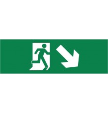 Пиктограмма ДСО-IP65-Н "Фигура вниз вправо"  60585DEK  DEKraft