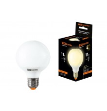 Лампа энергосберегающая КЛЛ  11Вт Е27 827 шарообразная G55  SQ0323-0161  TDM