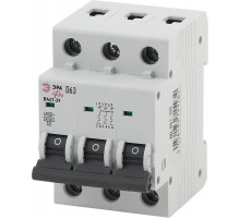 Выключатель автоматический трехполюсный NO-902-189 ВА47-29 3P 63А 4,5кА характеристика D Pro  Б0036873  ЭРА