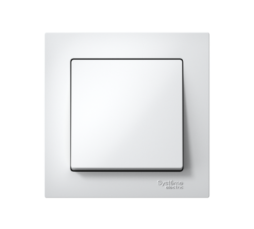 AtlasDesign Белый Выключатель 1-клавишный, сх.1, 10АХ, (в сборе с рамкой), быстрозажимные клеммы  ATN000112S  SE