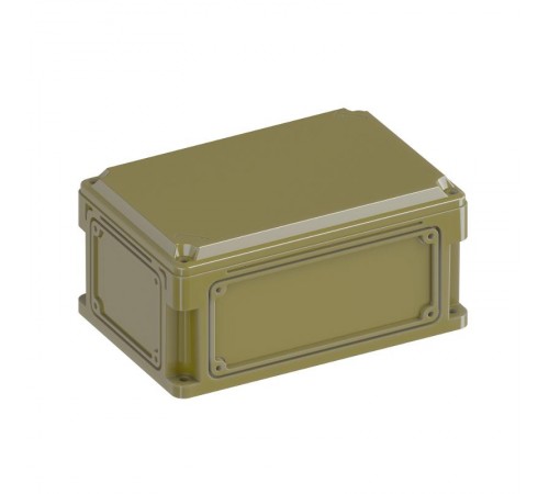 Корпус RAM box без МП 300х200х146 мм, с фланцами, непрозрачная крышка  высотой 21 мм, IP66/IP67, RAL6014  532210-RAL6014  DKC