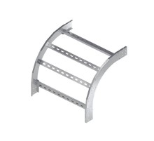 Угол лестничный вертикальный внешний 90 градусов 80х200, R600, цинк-ламельный  ULOD682ZL  DKC