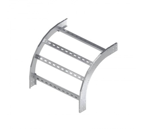 Угол лестничный вертикальный внешний 90 градусов 80х300, R600, цинк-ламельный  ULOD683ZL  DKC